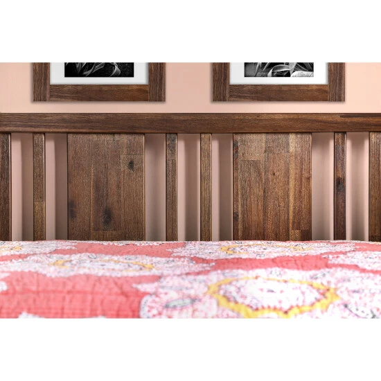 Best Sale π Furniture Of America Bosa Rustic Walnut Solid Wood Slatted Daybed π₯ - Image 5