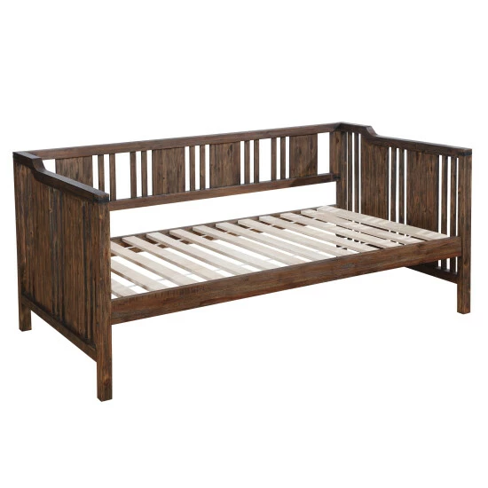 Best Sale π Furniture Of America Bosa Rustic Walnut Solid Wood Slatted Daybed π₯ - Image 6