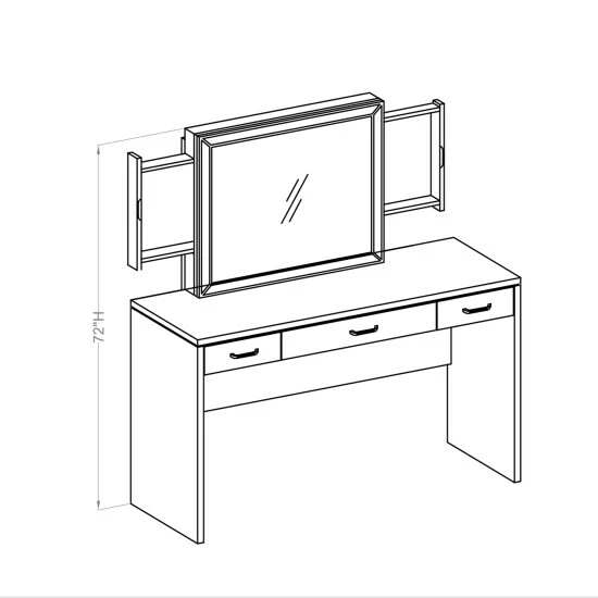 Deals 🛒 Furniture Of America Roseanne Luminous White LED Vanity Set With USB 🧨 - Image 8