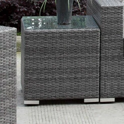 Brand new 👏 Furniture Of America Pyle Contemporary Grey 20-inch Wicker Patio End Table ⌛