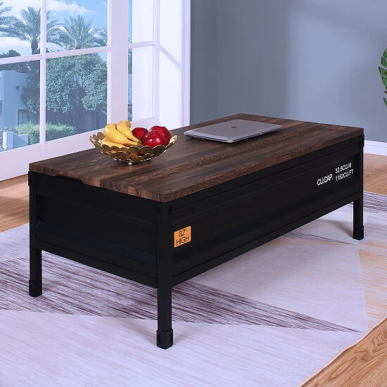 Discount ✨ Furniture Of America Orya Urban Black 47-inch Lift-Top Coffee Table 👏 - Image 2