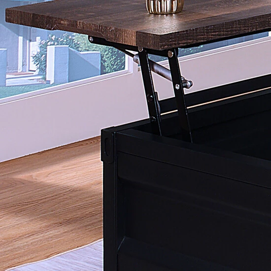 Discount ✨ Furniture Of America Orya Urban Black 47-inch Lift-Top Coffee Table 👏 - Image 4