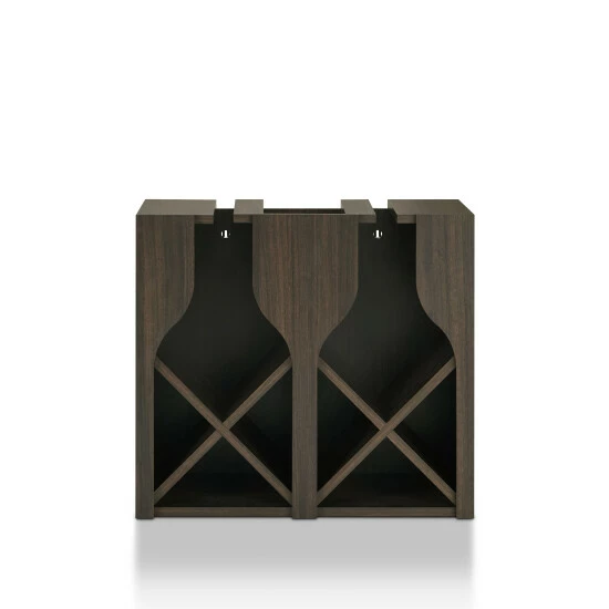 Cheap ⭐ Furniture Of America Aniya Rustic 8-bottle Hanging Wine Rack Wenge ❤️ - Image 8