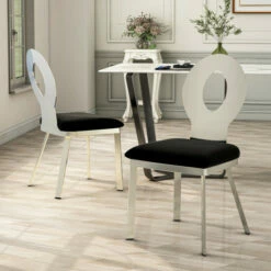 Best deal ❤️ Furniture Of America Zaia Contemporary Silver Dining Chairs (Set Of 2) 😍