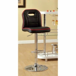 Brand new 😉 Furniture Of America Nopp Modern Faux Leather Padded Swivel Barstool Red 🔔