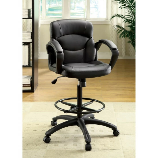 Coupon 🎉 Furniture Of America Dean Black Height Adjustable Ergonomic Desk Chair 🔔