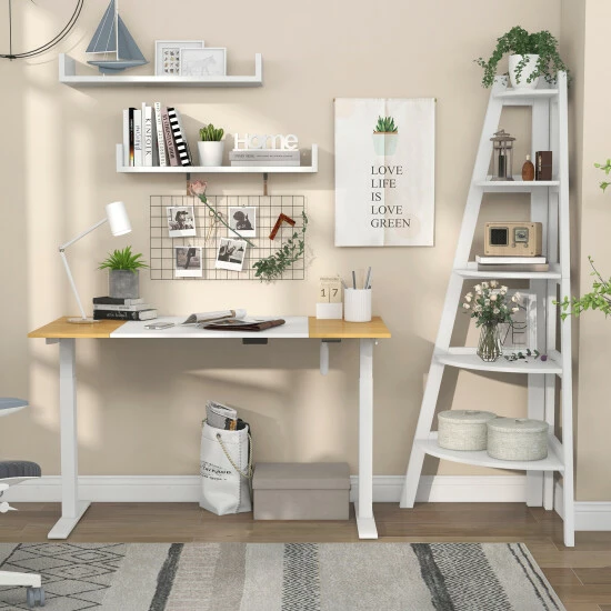 Cheapest 🌟 Furniture Of America Getty Adjustable Standing Desk & Ladder Bookshelf 🎁 - Image 2