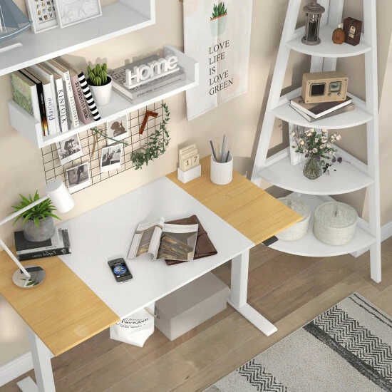 Cheapest 🌟 Furniture Of America Getty Adjustable Standing Desk & Ladder Bookshelf 🎁 - Image 3