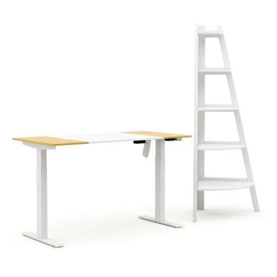 Cheapest 🌟 Furniture Of America Getty Adjustable Standing Desk & Ladder Bookshelf 🎁 - Image 4