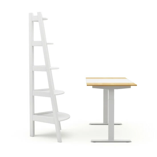 Cheapest 🌟 Furniture Of America Getty Adjustable Standing Desk & Ladder Bookshelf 🎁 - Image 6