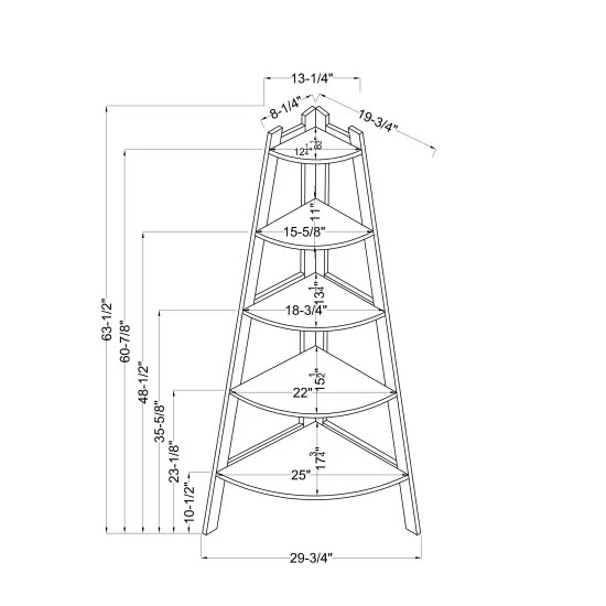 Cheapest 🌟 Furniture Of America Getty Adjustable Standing Desk & Ladder Bookshelf 🎁 - Image 7