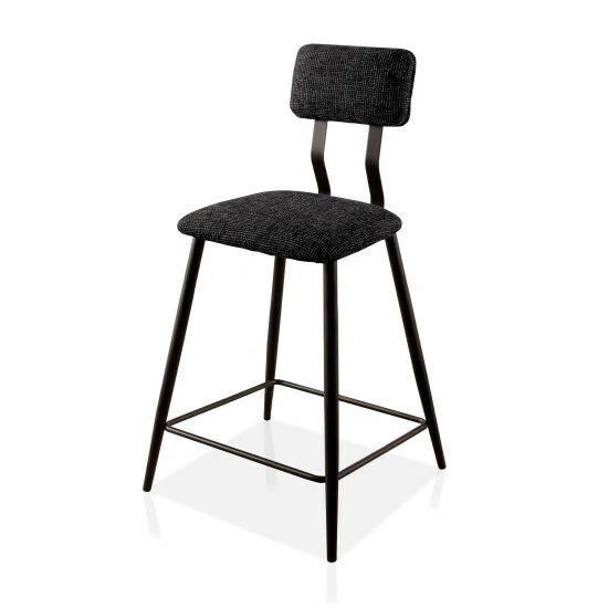 Promo ๐ Furniture Of America Recklawe Industrial Black Bar Chairs (Set Of 2) โค๏ธ - Image 2