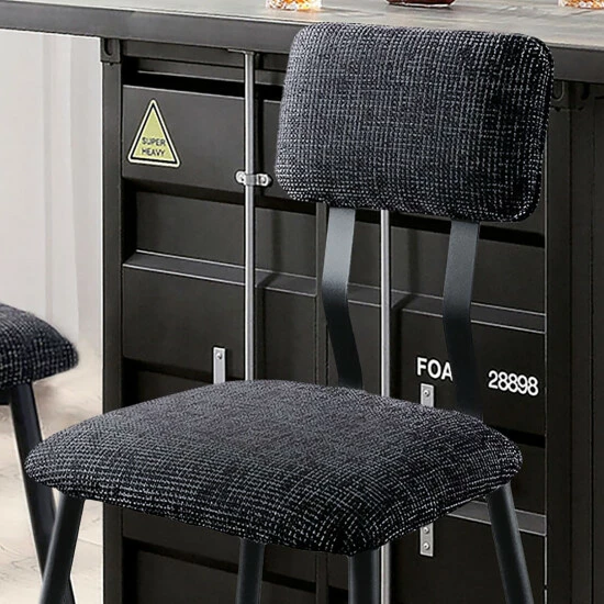 Promo ๐ Furniture Of America Recklawe Industrial Black Bar Chairs (Set Of 2) โค๏ธ - Image 3