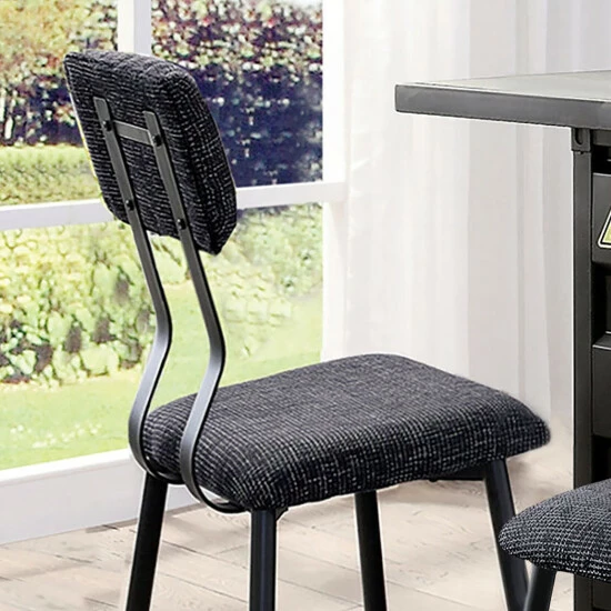 Promo ๐ Furniture Of America Recklawe Industrial Black Bar Chairs (Set Of 2) โค๏ธ - Image 4