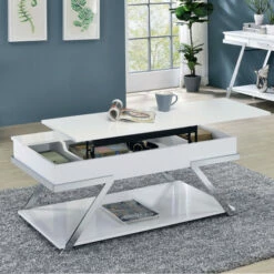 Top 10 🎉 Cas Modern White Lift-top Coffee Table By Furniture Of America 😍