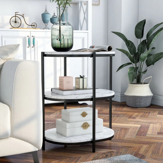 Best deal 💯 Furniture Of America Grint Contemporary 22-inch 2-shelf Side Table Matte Black 🧥 Coating 🌟 - Image 2