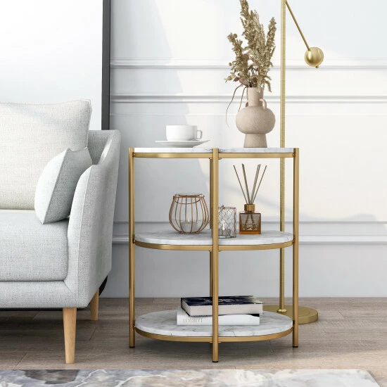 Best deal 💯 Furniture Of America Grint Contemporary 22-inch 2-shelf Side Table Matte Black 🧥 Coating 🌟 - Image 3