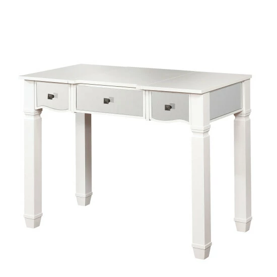 Cheapest ✔️ Furniture Of America Allison White 2-piece Wood Vanity Table Set 🥰 - Image 3