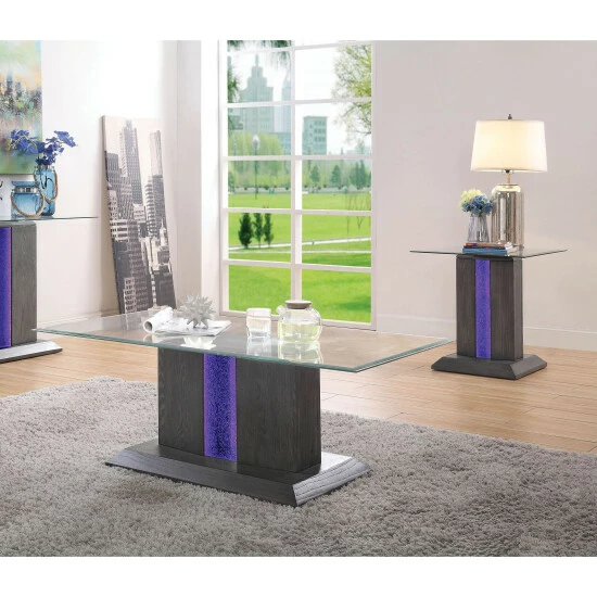 Hot Sale ✔️ Furniture Of America Quab Grey 50-inch 2-piece Accent Table Set ❤️