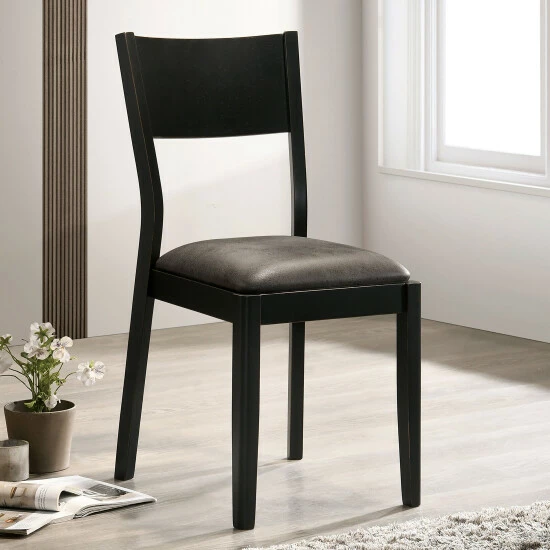 Best Sale ๐ Furniture Of America Balgona Grey Padded Side Chair, Set Of 2 - N/A โญ