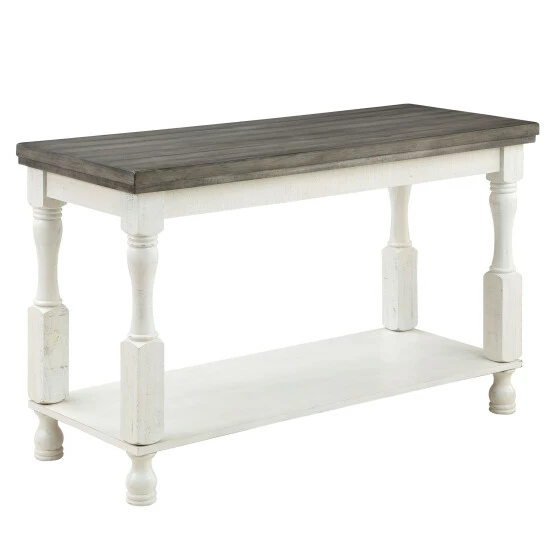 Promo ⌛ Furniture Of America Neking Farmhouse White 3-piece Coffee Table Set ❤️ - Image 6