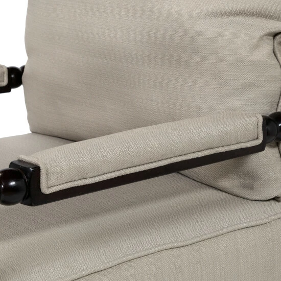 Outlet 🎉 Furniture Of America Digg Gray Fabric Cushioned Accent Chair 🤩 - Image 6