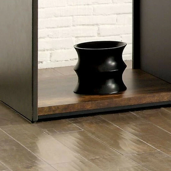 Cheap ❤️ Furniture Of America Omer Rustic Black 24-inch Metal 1-shelf Side Table ✔️ - Image 3