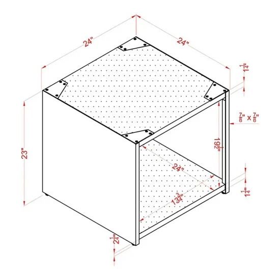 Cheap ❤️ Furniture Of America Omer Rustic Black 24-inch Metal 1-shelf Side Table ✔️ - Image 5