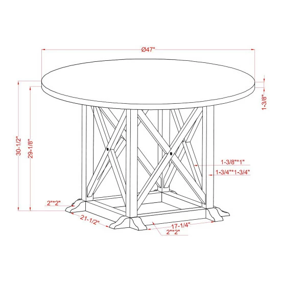 Flash Sale 🥰 Furniture Of America McFarlane Farmhouse Dark Walnut Dining Table 💯 - Image 8