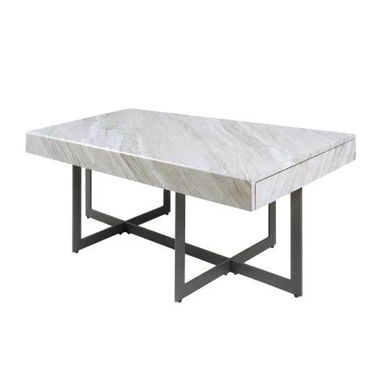 Cheap 😉 Granala Faux Marble Table Set With Drawers By Furniture Of America 🎉 - Image 4