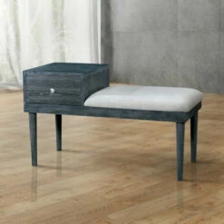Best deal βοΈ Furniture Of America Jays Contemporary Grey Solid Wood Accent Bench β