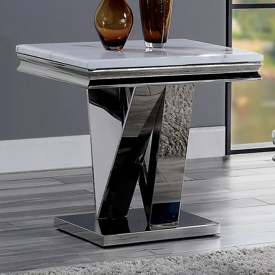 Buy ๐ Furniture Of America Kaliki Glam Chrome 3-piece Coffee Table Set ๐ - Image 3
