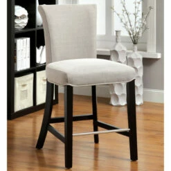 Flash Sale 😉 Furniture Of America Trak Modern Linen Upholstered Bar Chairs (Set Of 2) Green ✨