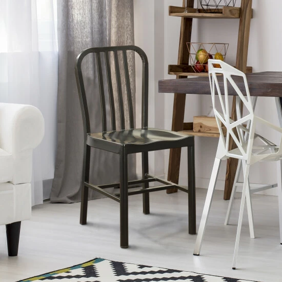 Flash Sale β Furniture Of America Wiz Modern Grey Metal Side Chairs (Set Of 2) Gun Metal π