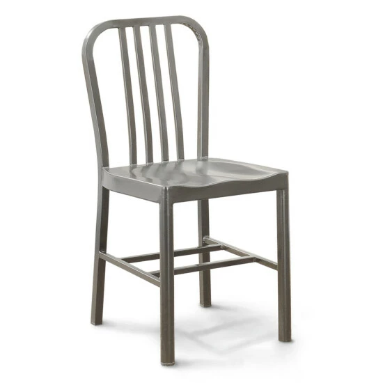 Flash Sale β Furniture Of America Wiz Modern Grey Metal Side Chairs (Set Of 2) Gun Metal π - Image 6