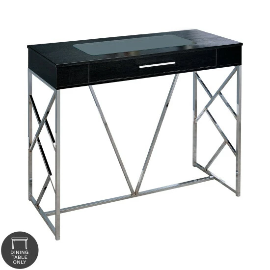 Coupon 🎉 Furniture Of America Hone Contemporary Metal 47-inch Bar Wine Table Black/chrome 🌟 - Image 2