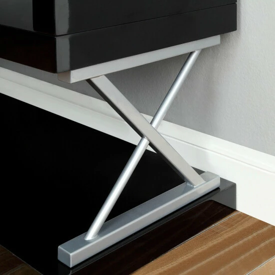 Best Sale ❤️ Furniture Of America Loop Contemporary Metal 4-tier Bookcase Grey 🛒 - Image 4