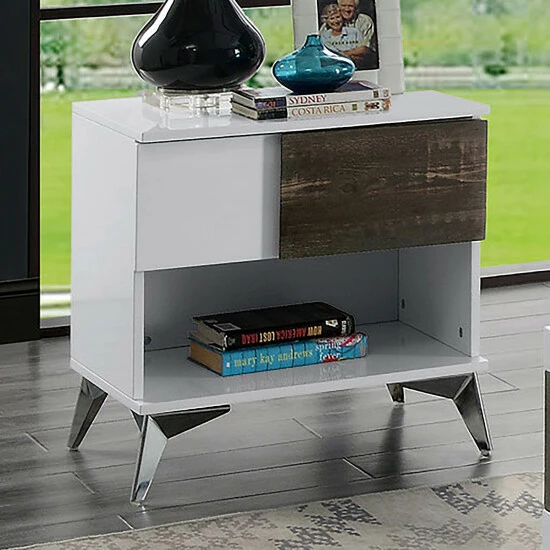 Coupon ๐ Furniture Of America Lennette White 22-inch 1-shelf Side Table (Set Of 2) โ๏ธ - Image 2