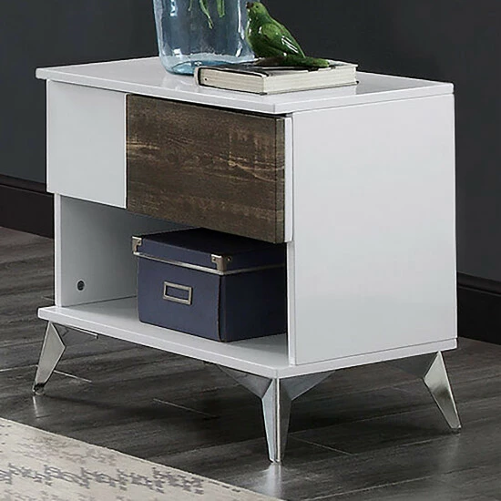 Coupon ๐ Furniture Of America Lennette White 22-inch 1-shelf Side Table (Set Of 2) โ๏ธ - Image 3