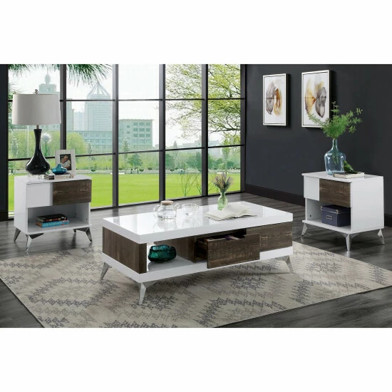 Coupon ๐ Furniture Of America Lennette White 22-inch 1-shelf Side Table (Set Of 2) โ๏ธ - Image 4