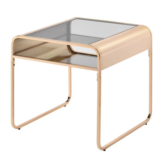 Buy 🔔 Furniture Of America Watler Gold 3-piece 48-inch 1-shelf Coffee Table Set 😀 - Image 3