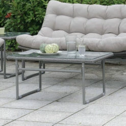 Promo π Furniture Of America Anya Contemporary Grey 37-inch Metal Patio Coffee Table π₯°