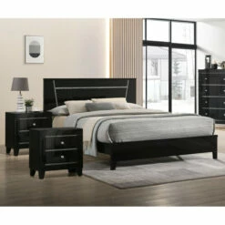 Buy π₯° Furniture Of America Larking Contemporary Wood 3-Piece Bedroom Set Black π§¨