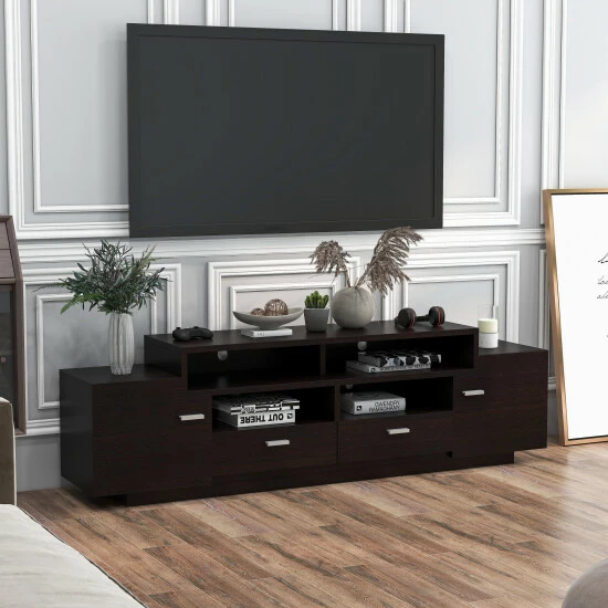 Coupon π₯ Furniture Of America Peyson 72-in. Multifunctional Storage TV Console Cappuccino π - Image 2