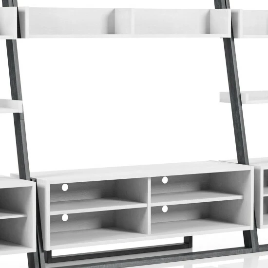 Cheapest ⌛ Furniture Of America Isabelle 2-piece TV Console And Floating Shelf Set 91"w White/distressed Grey ⭐ - Image 8