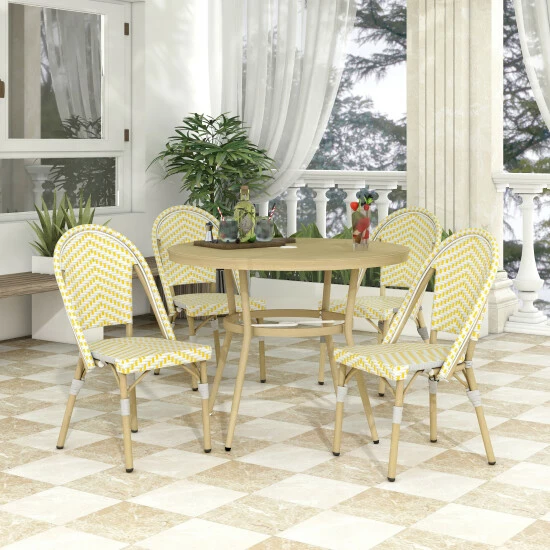 Brand new ✨ Furniture Of America Ariel Natural Tone 40-inch 5-piece Bistro Set Navy 🔥 - Image 2