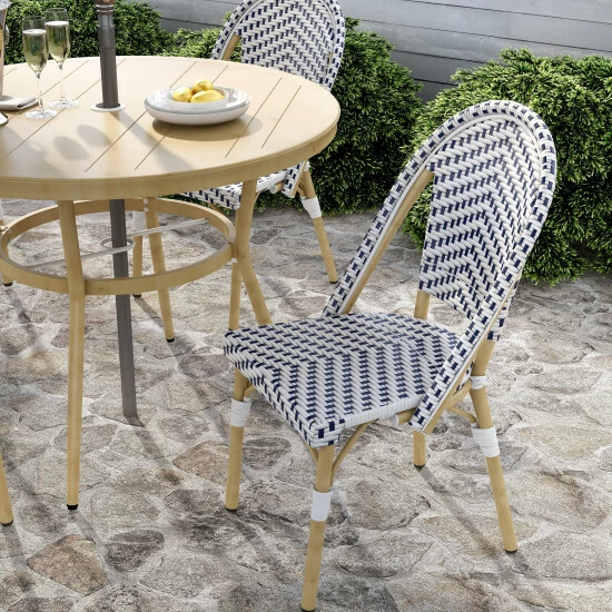 Brand new ✨ Furniture Of America Ariel Natural Tone 40-inch 5-piece Bistro Set Navy 🔥 - Image 7