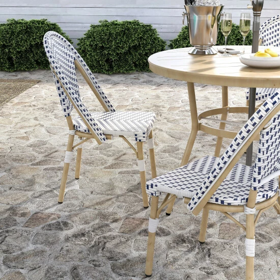Brand new ✨ Furniture Of America Ariel Natural Tone 40-inch 5-piece Bistro Set Navy 🔥 - Image 8