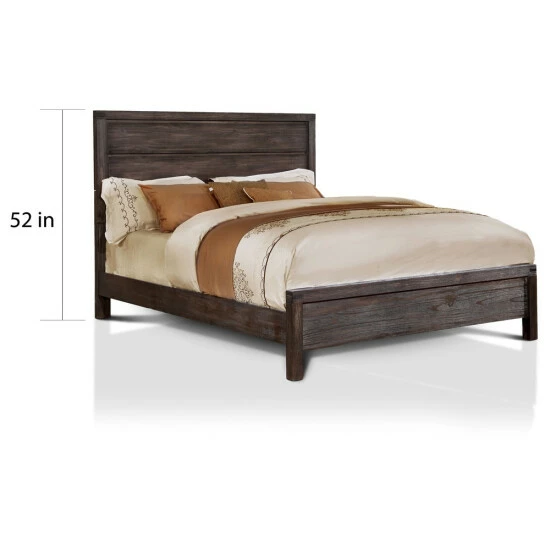 Best Sale π Furniture Of America Nali Rustic Brown Wood Panel Bed π - Image 6