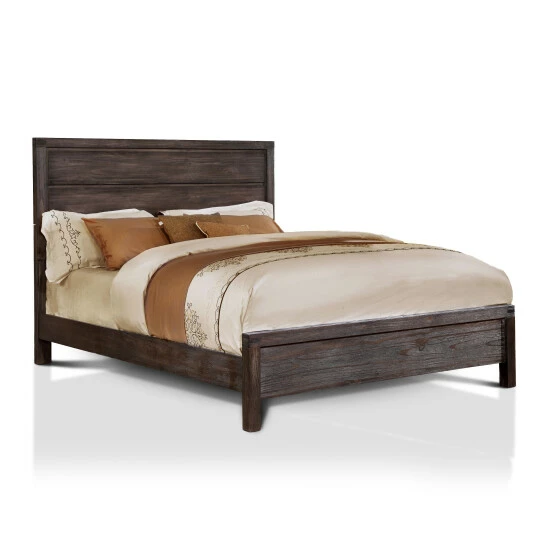 Best Sale π Furniture Of America Nali Rustic Brown Wood Panel Bed π - Image 7